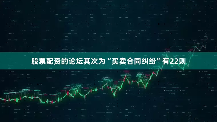 股票配资的论坛其次为“买卖合同纠纷”有22则